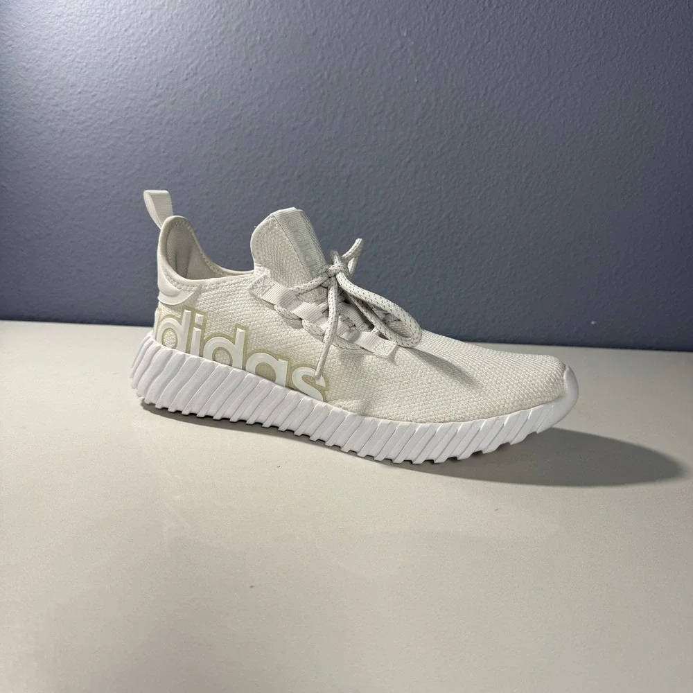 Adidas Kaptir 2.0 Mens Running Shoes White Knit Sneakers‎ IF7317 Size 10